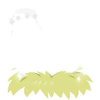 Saint, a white chicken