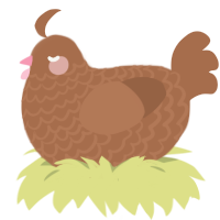 hunny, a brown chicken with a lace pattern