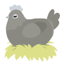 Another ash baby, a ash chicken with a head pattern