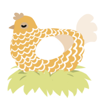 Butter Pecan, a honey and cream chicken with a lace pattern