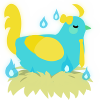 pool float, a aqua and yellow chicken