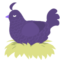 (unnamed), a overcast chicken with a lace pattern