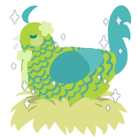 chill, a indigo and red chicken with a lace pattern