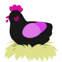 (unnamed), a sable and orchid chicken