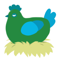 Project, a viridian and cerulean chicken
