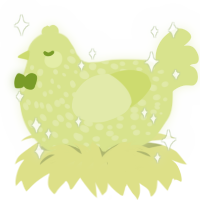 Little Baby Lemon, a lemon chicken with a speckle pattern