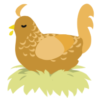 (unnamed), a gold and honey chicken with a half-lace pattern