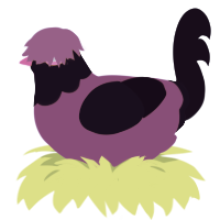 submerge, a blurple and tumblr chicken with a head pattern