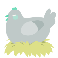 (unnamed), a silver chicken