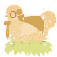 Cornbread, a honey chicken with a lace pattern