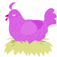 (unnamed), a orchid chicken with a lace pattern