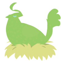 N, a grass chicken with a speckle pattern