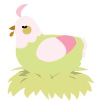 (unnamed), a lemon and rose chicken with a head pattern