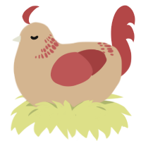 (unnamed), a beige and red chicken with a neck-band pattern