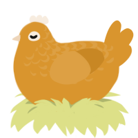 Failed Kirk 16, a orange chicken with a half-lace pattern