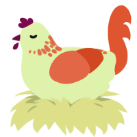 cinnamon apple, a apple and vermilion chicken with a neck-speckle pattern