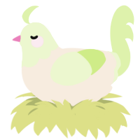 (unnamed), a cream and apple chicken with a head pattern