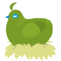 A chartreuse chicken with a neck-band pattern