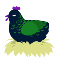 naptime, a tumblr and leaf chicken with a half-lace pattern
