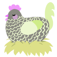 (unnamed), a ash and apple chicken with a lace pattern