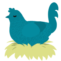 A sea chicken with a double-lace pattern