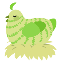 Rolling Pastures, a lemon and grass chicken with a bar pattern