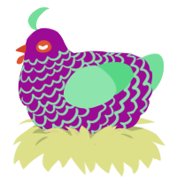 (unnamed), a plum and spring chicken with a lace pattern