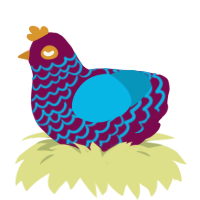 (unnamed), a wine and cerulean chicken with a lace pattern