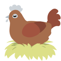 A brown and russet chicken