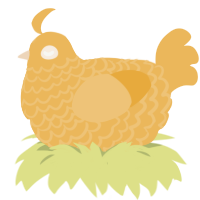 (unnamed), a honey chicken with a lace pattern