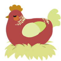 LC Citra 3 -1 1, a red and lemon chicken with a neck-band pattern