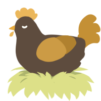 (unnamed), a bark and gold chicken