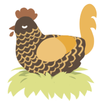 Honey Fungus, a bark and honey chicken with a lace pattern
