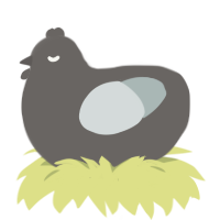 (unnamed), a grey and silver chicken