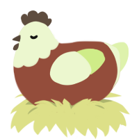 A russet and apple chicken with a head pattern