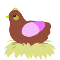 (unnamed), a russet and lavender chicken