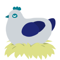 A mist and navy chicken