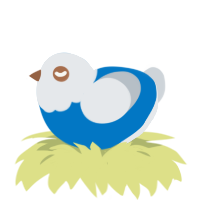 Wee Joker, a sapphire and mist chicken with a head pattern