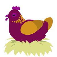wine gravy, a wine and ochre chicken with a neck-speckle pattern