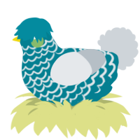 Blue Lemonade, a sea and mist chicken with a lace pattern