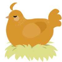 Orange, a orange chicken with a neck-band pattern