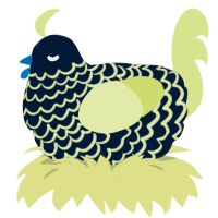 Aster, a tumblr and lemon chicken with a lace pattern