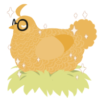 A honey chicken with a double-lace pattern