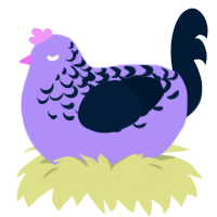 (unnamed), a lilac and tumblr chicken with a half-lace pattern