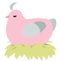 A rose and silver chicken