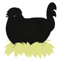 Consume, a black chicken with a lace pattern