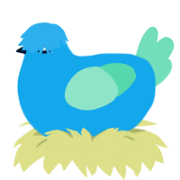 A sky and mint chicken