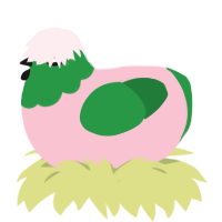 (unnamed), a rose and viridian chicken with a head pattern