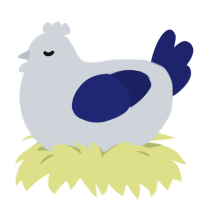 A mist and navy chicken