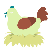 A apple and russet chicken